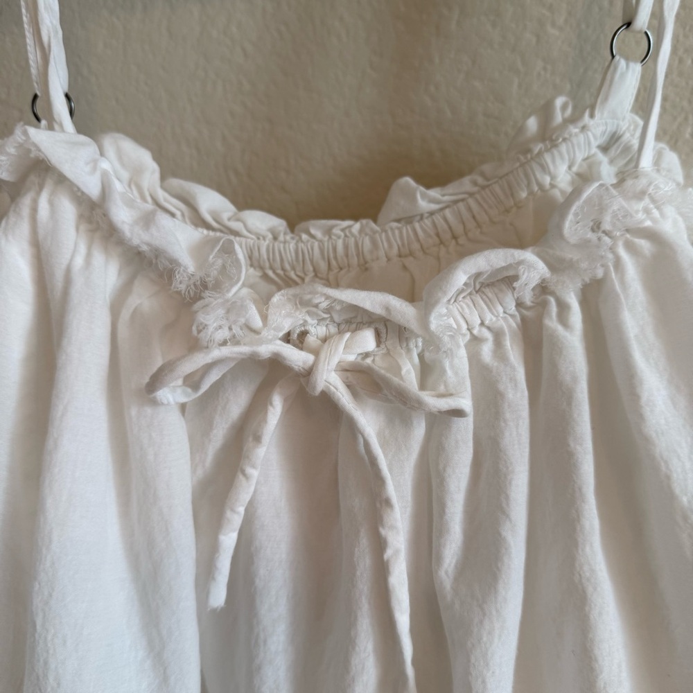 Pilcro Elegant White Ruffled Chemise - Picture 5 of 11